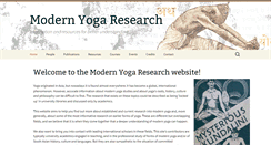 Desktop Screenshot of modernyogaresearch.org